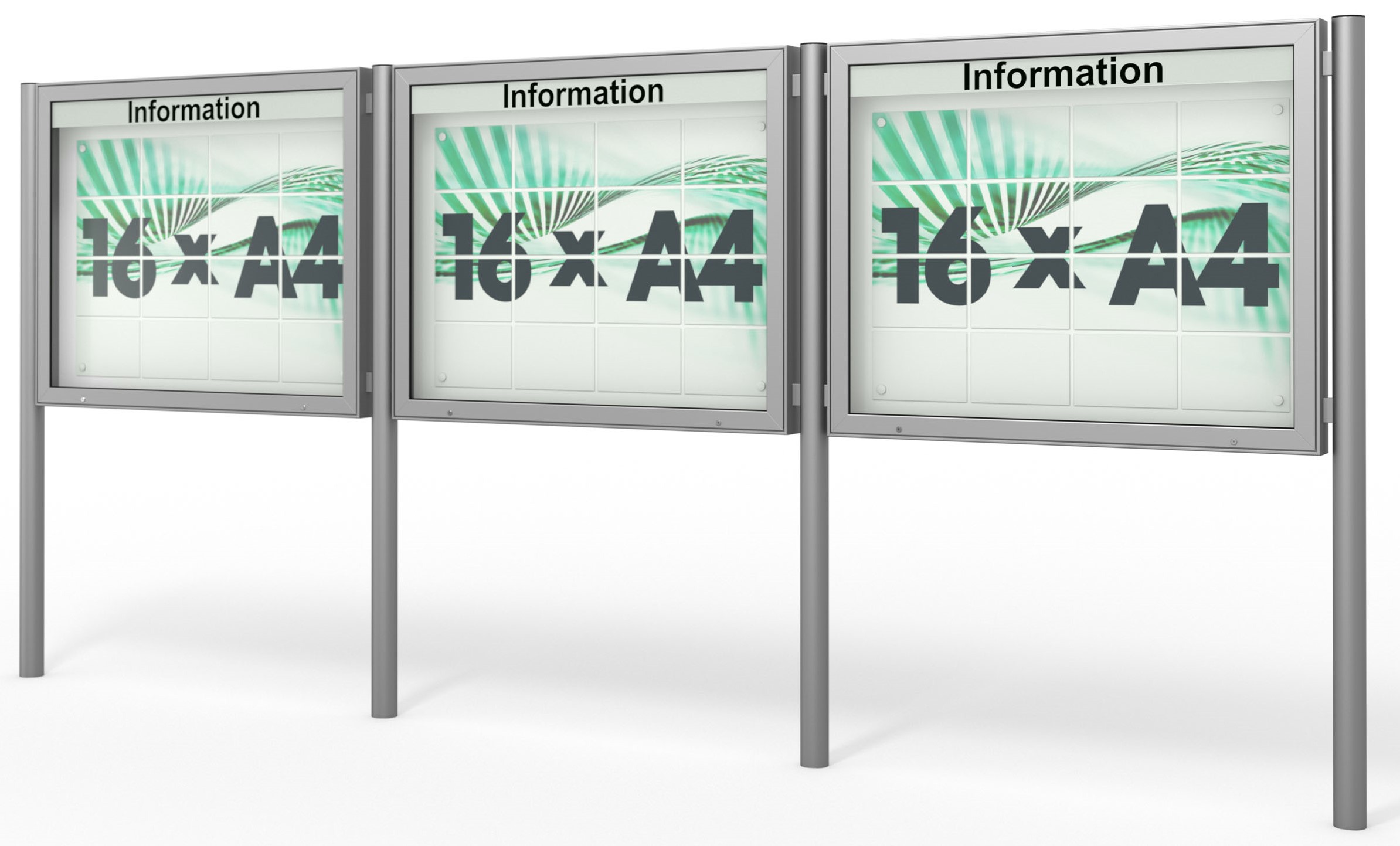 3er Schaukastenanlage - Reihenanlage 3er Schaukastenanlage - Reihenanlage