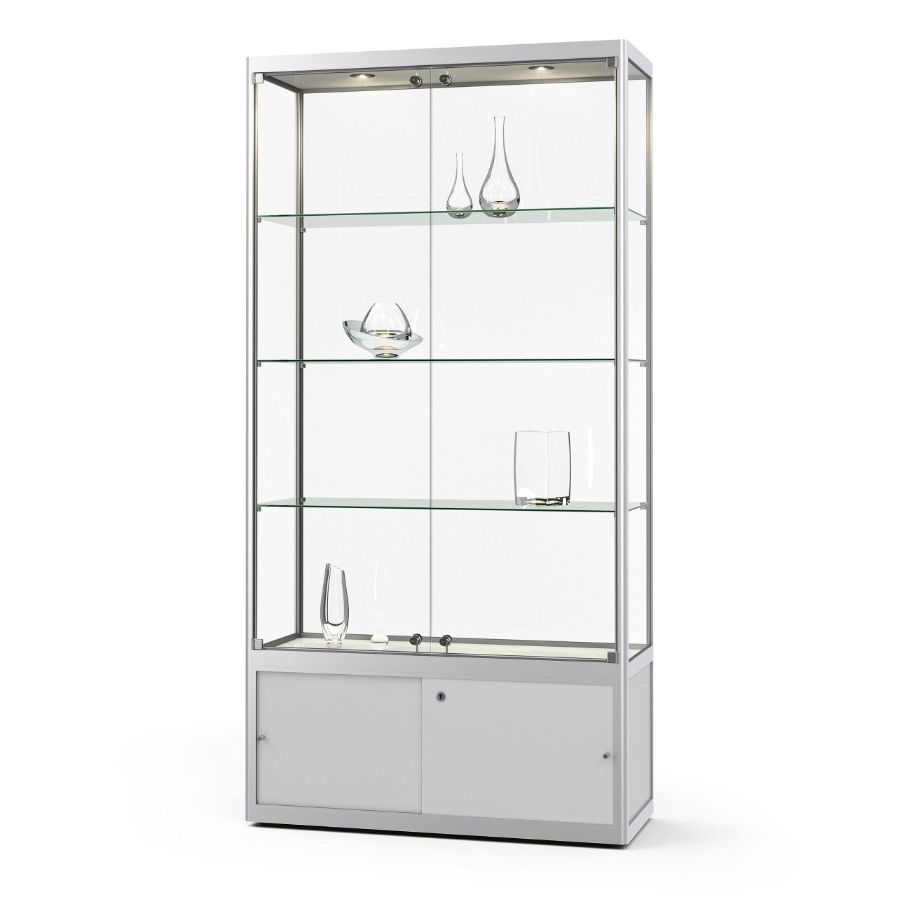 Glasvitrine mit Unterschrank - Versus Glasvitrine mit Unterschrank - Versus